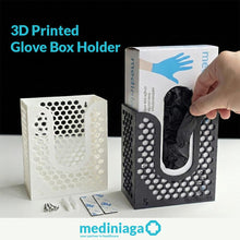 Load image into Gallery viewer, Mediniaga 3D Printed Glove Box Holder - Single-Hand Dispenser | Eco-Friendly Biodegradable PLA | Wall & Table Mount Dispenser - mediniaga