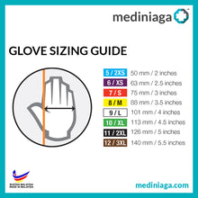 Load image into Gallery viewer, Mediniaga Non-Medical Disposable Latex Gloves (Lightly Powdered) - mediniaga