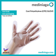 Load image into Gallery viewer, &quot;proteq&quot; Cast Polyethylene (CPE)/  Thermoplastic Elastomers (TPE) Glove [FOOD GRADE] - mediniaga
