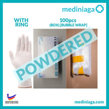 Load image into Gallery viewer, mediniaga Disposable Latex Gloves (Powdered/Powder Free, Non Medical)
