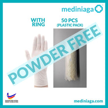 Load image into Gallery viewer, mediniaga Disposable Latex Gloves (Powdered/Powder Free, Non Medical)
