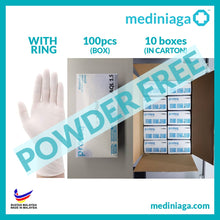 Load image into Gallery viewer, mediniaga Disposable Latex Gloves (Powdered/Powder Free, Non Medical)
