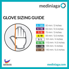 Load image into Gallery viewer, mediniaga 9&quot; Black Disposable Nitrile Gloves (Powder Free, Non Medical)
