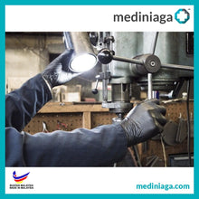 Load image into Gallery viewer, mediniaga 9&quot; Black Disposable Nitrile Gloves (Powder Free, Non Medical)
