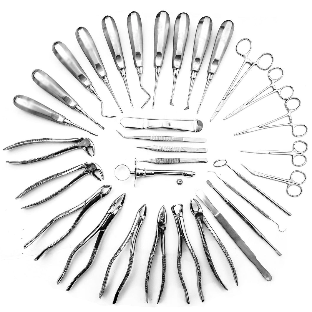 Basic Dental Extraction Forceps 35 piece set - mediniaga